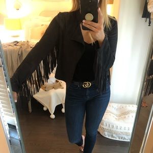 LA HEARTS FRINGE JACKET